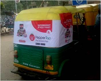 Auto Ads and Auto Rickshaw Advertising - Pepper Tap
