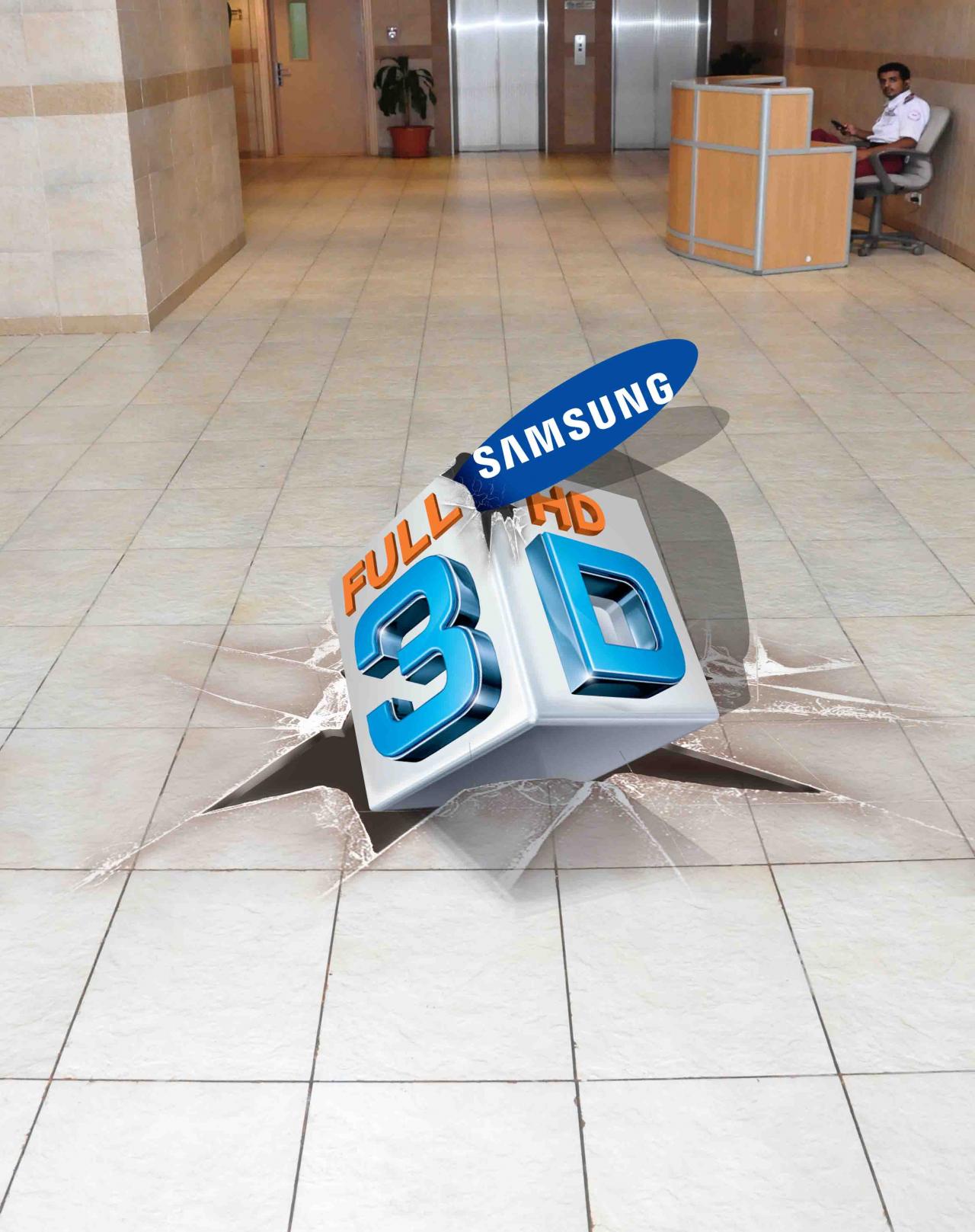 Floor Graphics - 3D - Samsung