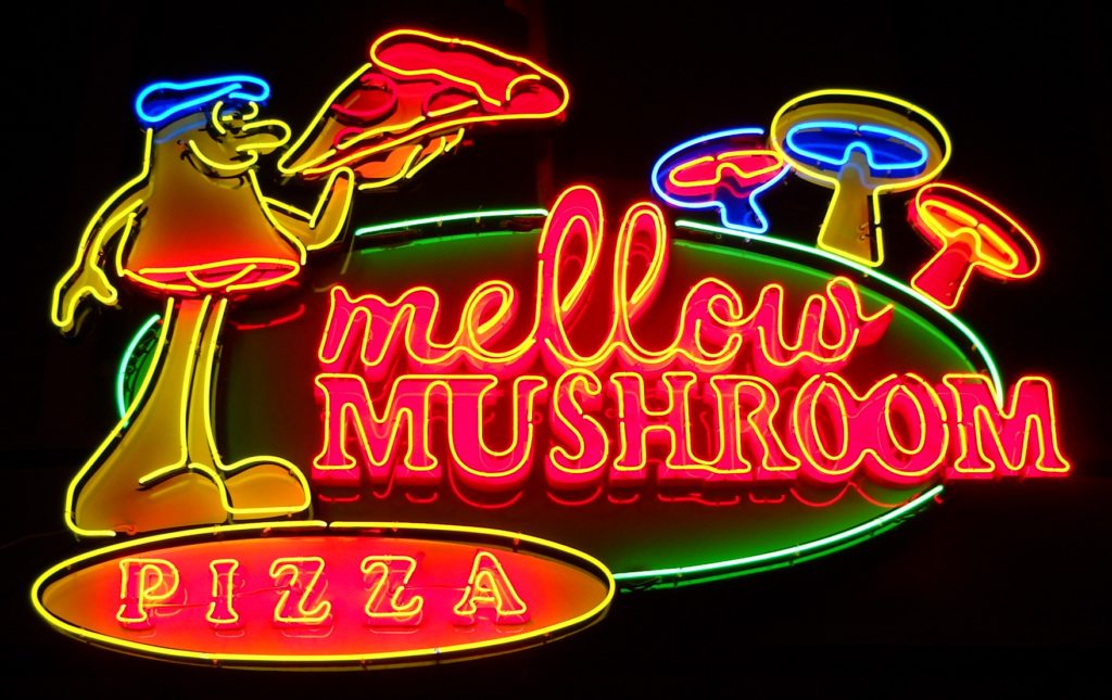 Mellow Mushroom Pizza Neon Sign