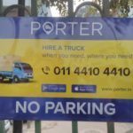 Tinplate Advertising - No Parking - Multi Color - Porter